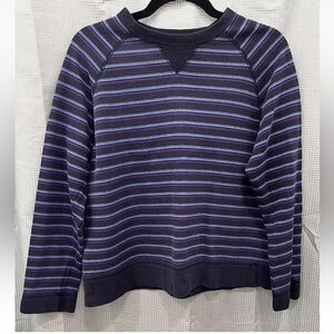VTG Pacer Karen Scott Knit Striped Crew neck Sweater Cotton Striped sweatshirt